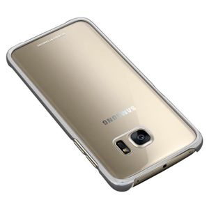 COQUE - BUMPER Coque original Galaxy S7 Edge à contour chromé - Argent