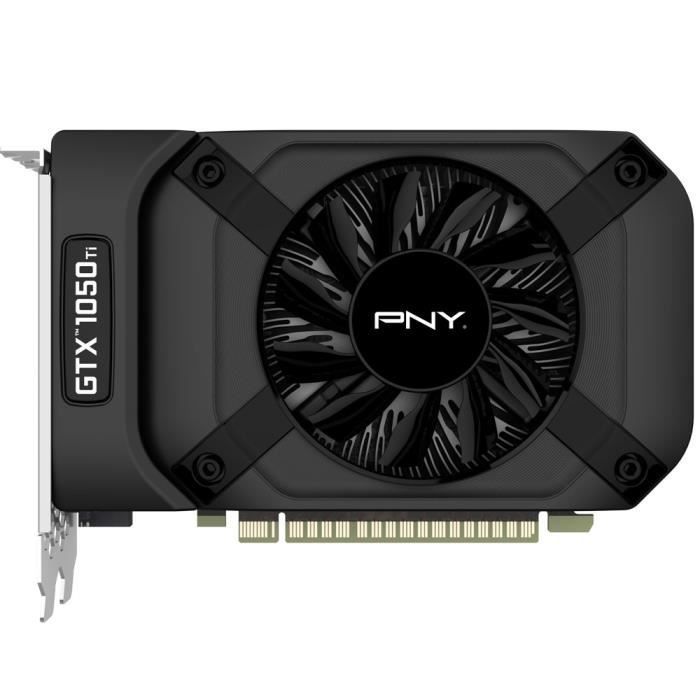 PNY Carte graphique GeForce GTX 1050 Ti 4Go GDDR5 Cdiscount Informatique