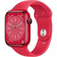 Montre intelligente Apple Watch Series 8 GPS - 45mm - Boîtier (PRODUCT)RED Aluminium - Bracelet (PRODUCT)RED Sport Band - Regular-0