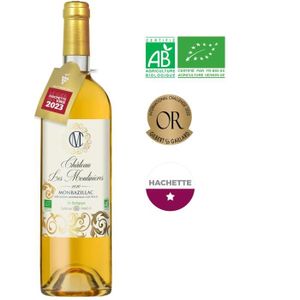 VIN BLANC Château Les Moulinières 2020 Monbazillac - Vin blanc du Sud Ouest - Bio