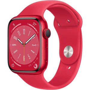 MONTRE CONNECTÉE Montre intelligente Apple Watch Series 8 GPS - 45mm - Boîtier (PRODUCT)RED Aluminium - Bracelet (PRODUCT)RED Sport Band - Regular