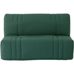 BZ Banquette BZ DREAM - Tissu 100% Coton vert forêt - Couchage 140x190 cm - Confort moelleux