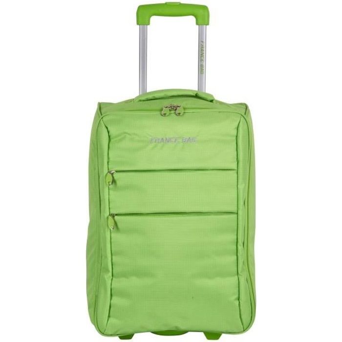 france bag valise cabine low cost souple 2 roues 34cm vert