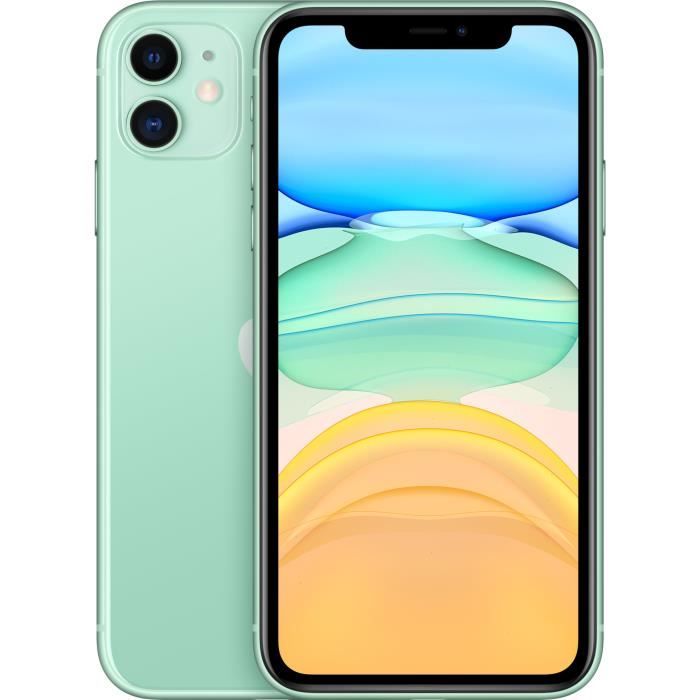 Vente Téléphone portable APPLE iPhone 11 Vert 64 Go pas cher Vente Téléphone portable APPLE iPhone 11 Vert 64 Go pas cher