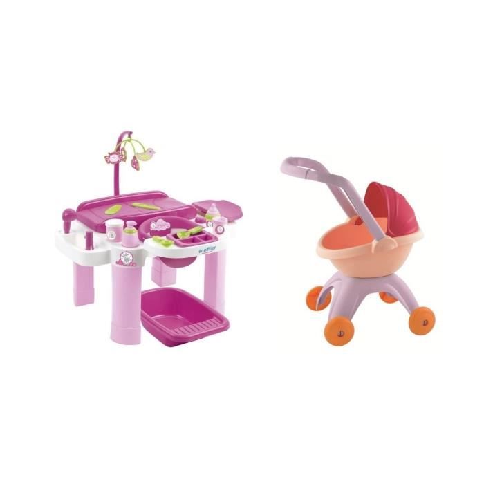 Ecoiffier Pack Nursery + landau - Cdiscount Jeux - Jouets