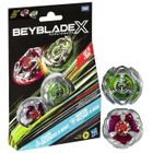HASBRO Beyblade X Dual Chain Incendio 5-60HT et Arrow Wizard 4-60N, Pack de toupies détachables, Dès 8 ans