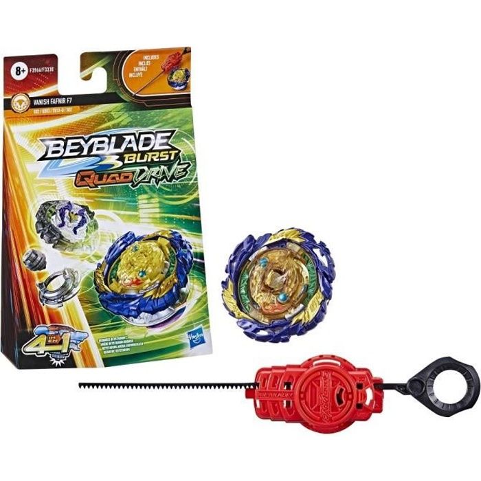 Toupie BEYBLADE Burst QuadDrive Vanish Fafnir F7 avec lanceur Jouet pour enfants