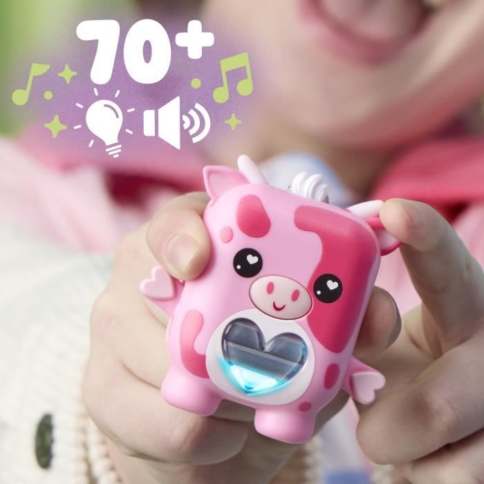 Hasbro Nano-Mals Pamanda - Jouet électronique Interactif Pour Enfants - Panda Roux Avec Cœur Lumineux - 3