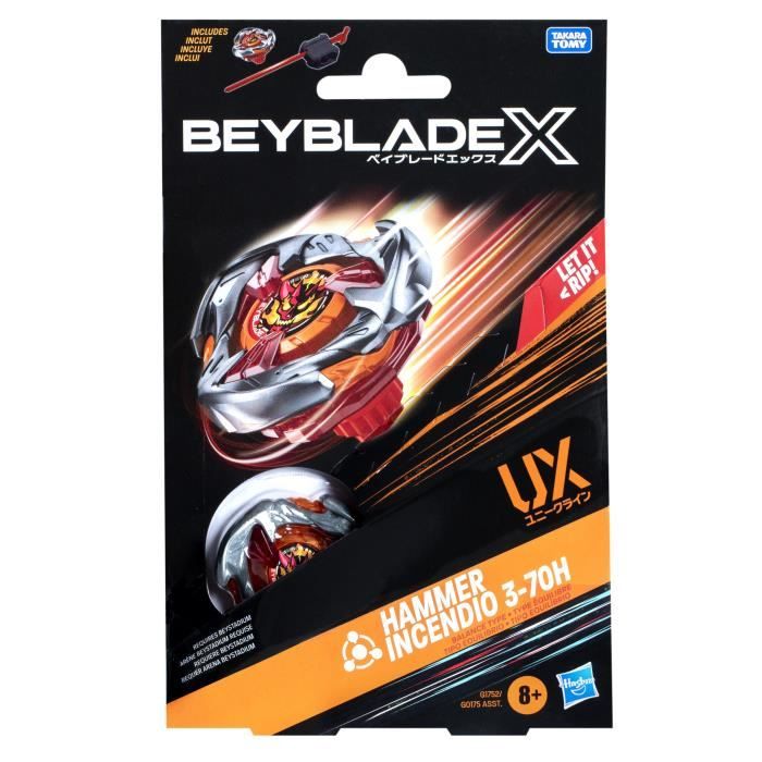 Beyblade X Starter Pack Reaper Incendio - Toupie Et Lanceur Avec Disque CX Personnalisable