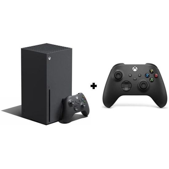Console Xbox Series X 1To Noir + Manette Xbox Sans Fil Carbon Black