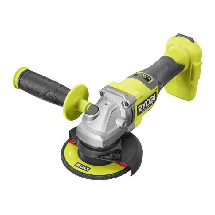 Meuleuse dangle - RYOBI - Brushless - 18V - Diam. 125 mm - 8 000-9 200 tr/min - Carter 2-en-1 meulage/tronçonnage