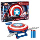 HASBRO NERF Blaster Skyshot, bouclier pour déguisement, Marvel Studios Captain America Brave New World, Dès 5 ans