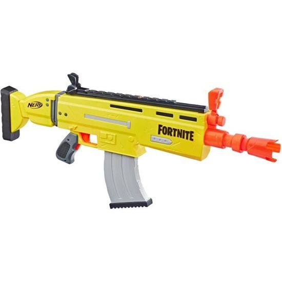 NERF - Fortnite AR-L - Blaster à tirs motorisés avec 20 fléchettes Nerf officielles