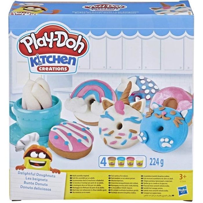 PLAY-DOH - Pâte à modeler - Les Beignets - Multicolore - Moules et outils inclus