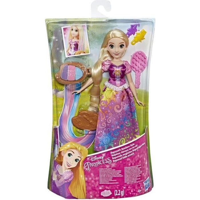 Disney Princesses Raiponce Cheveux Arc En Ciel Cdiscount Jeux Jouets