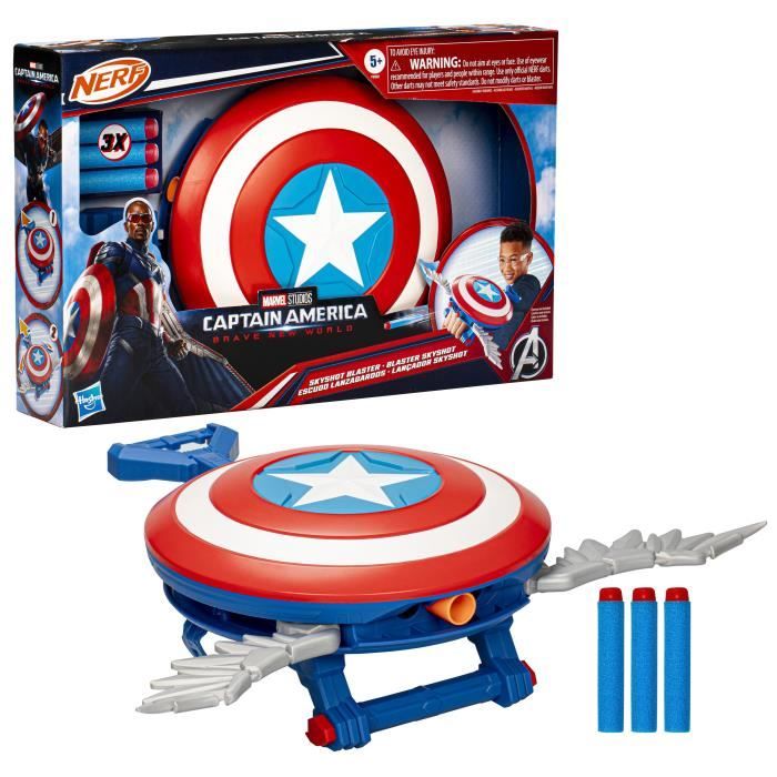 Chemise Captain America Marvel Bleue - Taille L En Coton/poly - Occasion Super état