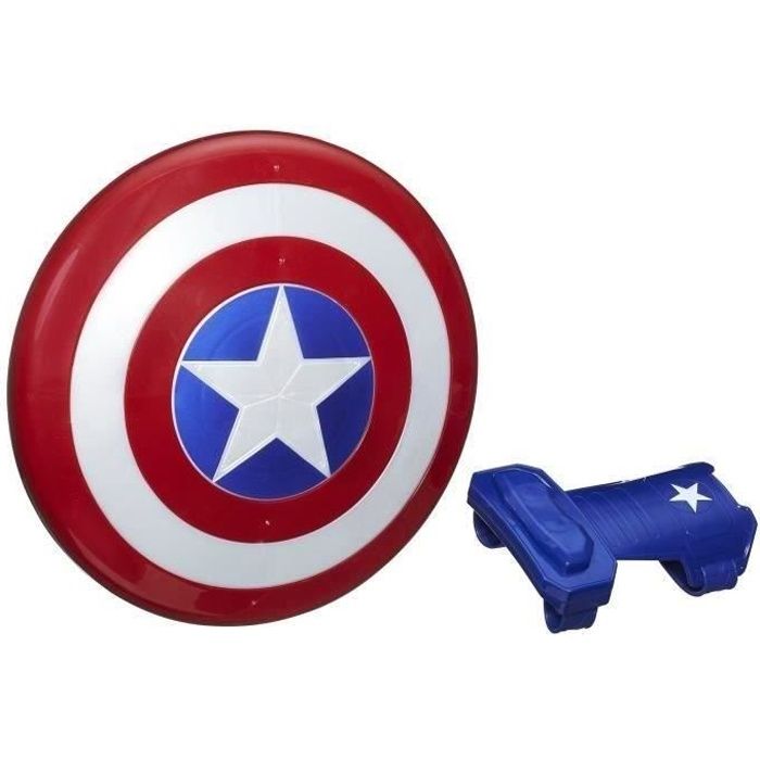 1 de Marvel Prop Bouclier de Captain America Jouet Collection Glory du 75e anniversaire Bouclier Captain America A,32CM Bouclier Captain America Enfants Plastique ABS réplique 1 