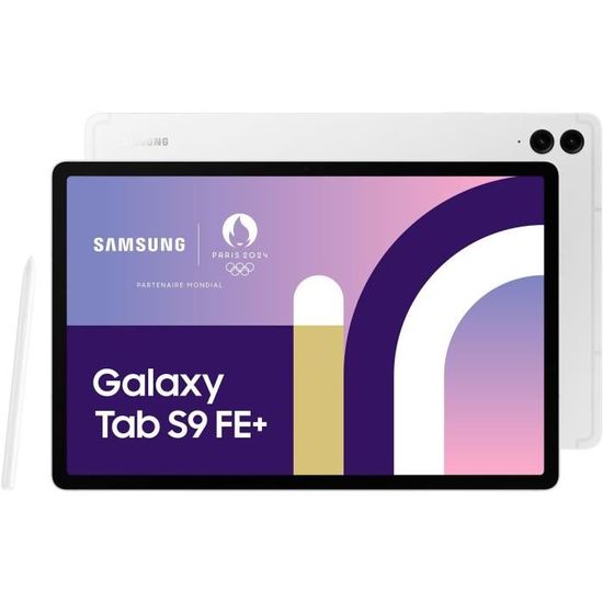 Tablette Tactile Samsung Galaxy Tab S9 FE+ 12,4" WIFI 128Go Argent
