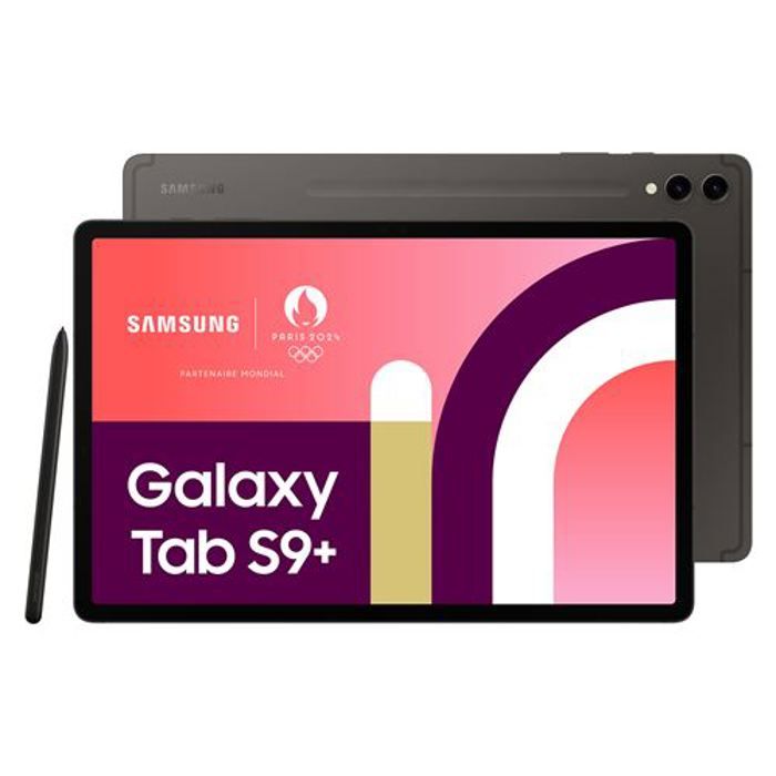 Tablette Tactile SAMSUNG Galaxy Tab S9+ 12,4 WIFI 512Go Anthracite