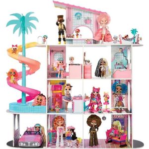 Maison de Poupée Barbie en ABS Pas Cher 3 Étages Meubles et Accessoires  YES12 - Cdiscount Jeux - Jouets