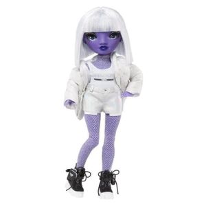POUPÉE Rainbow High S3 Shadow High - Poupée 27 cm Dia Mante (Violet) - 1 tenue + accessoires et support pour poupée
