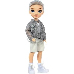 POUPÉE Rainbow High S23 Fashion Doll - Poupée 27 cm Aiden Russel (Amethyste) - 1 tenue, 1 paire de chaussures et des accessoires