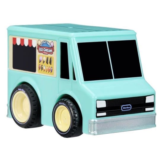 Voiture Little Tikes - Crazy Fast à Rétro Friction - Camion de Glace Bleu pour Enfant de 3 Ans et Plus