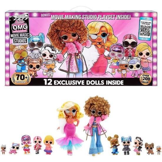 LOL Surprise OMG Movie Magic Studios 12 poupees 4 scenes accessoires Cdiscount Jeux Jouets