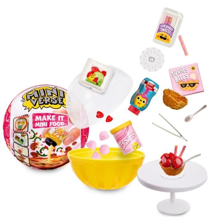 MGA Miniverse - Jeu créatif - Série Diner - Loisirs créatif et décoratif en résine - Non Comestible 