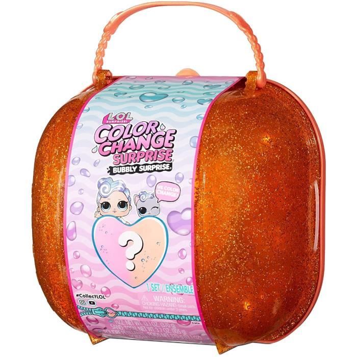 L.O.L. Surprise Color Change - Bubbly Surprise - Poupée & Animal avec Mallette Transportable Orange
