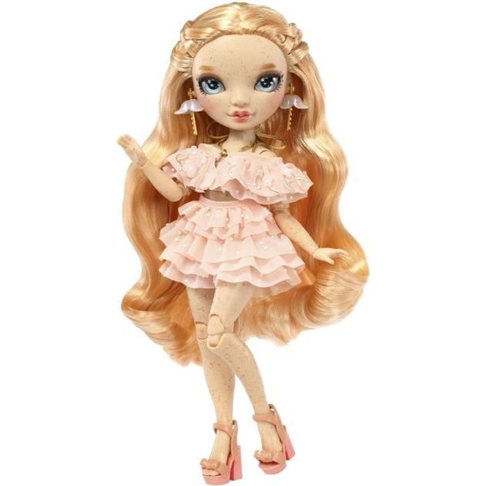 Rainbow High S23 Fashion Doll Poupee 27 cm Victoria Whitman Jaune fraise 1 tenue 1 paire de chaussures et des accessoires Cdiscount Jeux Jouets