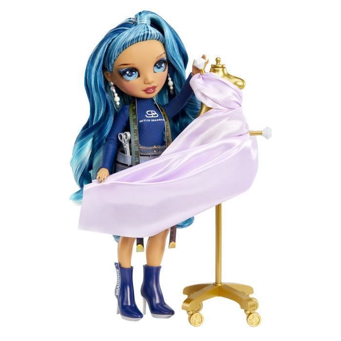 Poupée Rainbow High Skylar Bradshaw - Pom-pom Girl Thème Bleu, Articulée, Avec Peigne Et Pompons - 5