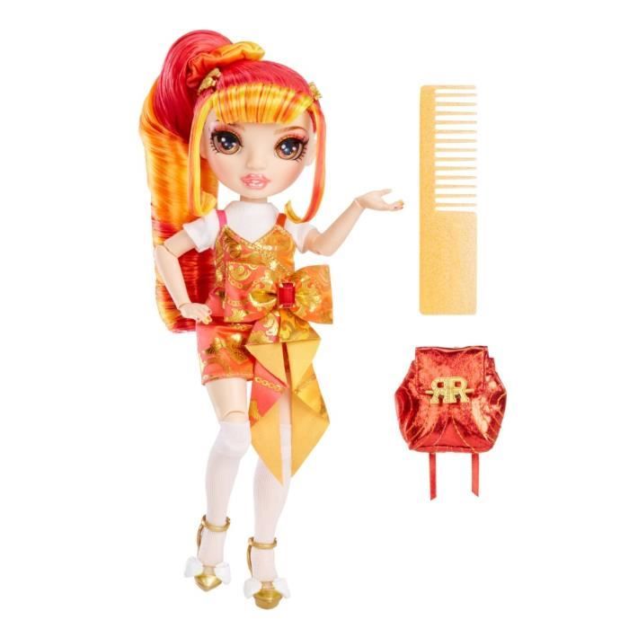 Poupée mannequin Rainbow High S4 - Meena Fleur - Orange - Accessoires  inclus - Cdiscount Jeux - Jouets