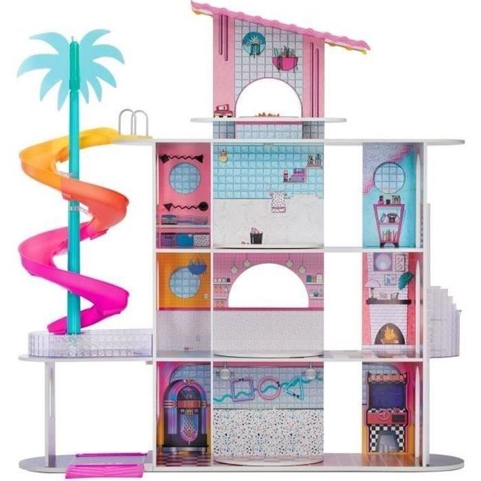 Maison des poupées L.O.L. Surprise OMG - Grande maison avec 10 chambres  entièrement meublées - Cdiscount Jeux - Jouets