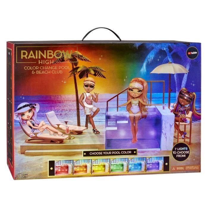 Rainbow High - Beach Club et Piscine Lumineuse – Pour poupées Mannequin -  Dès 6 ans - Cdiscount Jeux - Jouets