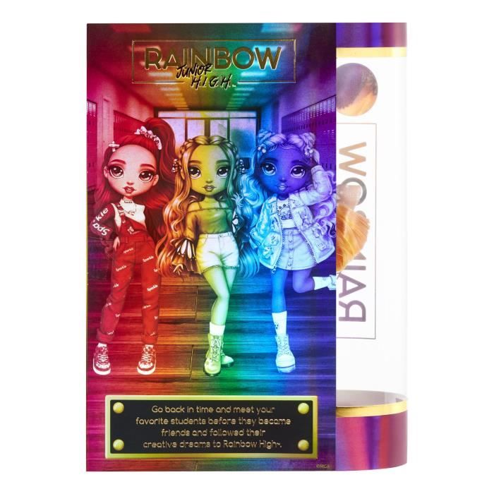 Rainbow High Jr High Poppy Rowan – poupée-mannequin ORANGE de 9 po