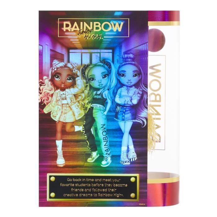 Rainbow high jr high skyler bradshaw, poupée de mode de 9 pouces avec  accessoires de poupée, 1 ea