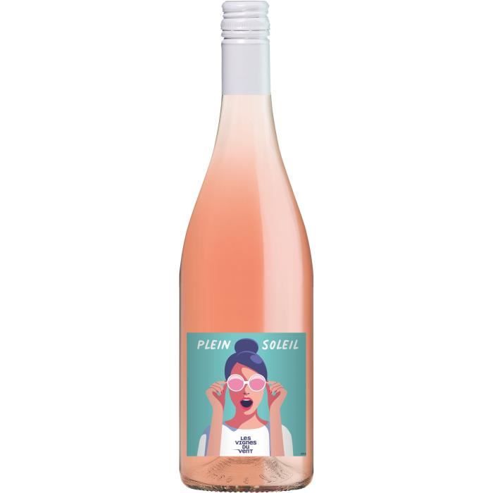 Les Vignes du vin Plein Soleil 2024 Côtes Catalanes - Vin rosé de ...