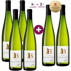VIN BLANC Joseph Beck 2020 Gewurztraminer - Vin blanc d'Alsace - 4 achetées + 2 gratuites
