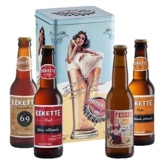 Bières – Coffret loups de mer – 6 x 33 cl + verre – LES TRAVAILLEURS DE  L'AMER – Les Buissonnières