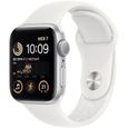 Apple Watch SE GPS (2e génération) - 40mm - Boîtier Silver Aluminium - Bracelet White Sport (2022) - Reconditionné - Excellent état-0