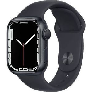 MONTRE CONNECTÉE Apple Watch Series 7 GPS 41 - Aluminium Midnight - Sport band Black - Reconditionné - Excellent état