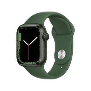 MONTRE CONNECTÉE Apple Watch Series 7 GPS 45 - Aluminium Green - Sport band Green - Reconditionné - Excellent état