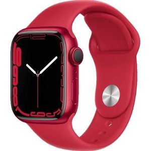 MONTRE CONNECTÉE Apple Watch Series 7 GPS 45 - Aluminium Red - Sport band Red - Reconditionné - Excellent état