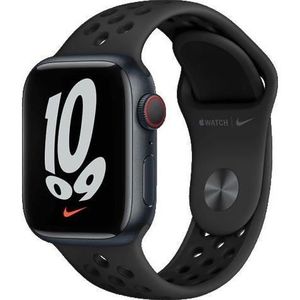 MONTRE CONNECTÉE Apple Watch Nike Series 7 GPS 45 - Aluminium Midnight - Sport band Nike anthracite/black - Reconditionné - Excellent état