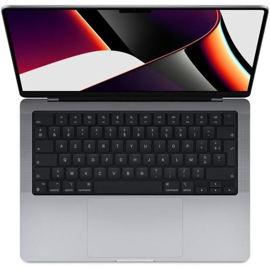 MacBook Pro Retina 14" 2021 Apple M1 Max 3,2 Ghz 32 Go 1,024 To SSD Gris Sidéral - Reconditionné - Excellent état
