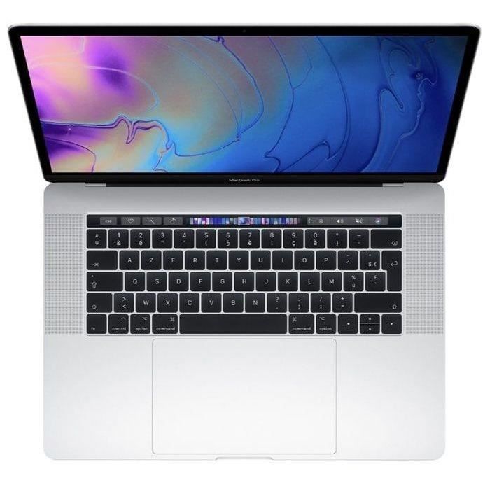 MacBook Pro Touch Bar 15 i9 29 Ghz 16 Go RAM 512 Go SSD Argent (2018) – Reconditionné – Excellent état
