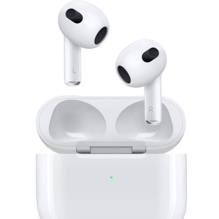 Apple AirPods (3e génération) avec Boîtier de charge Lightning - Blanc - Reconditionné - Excellent état