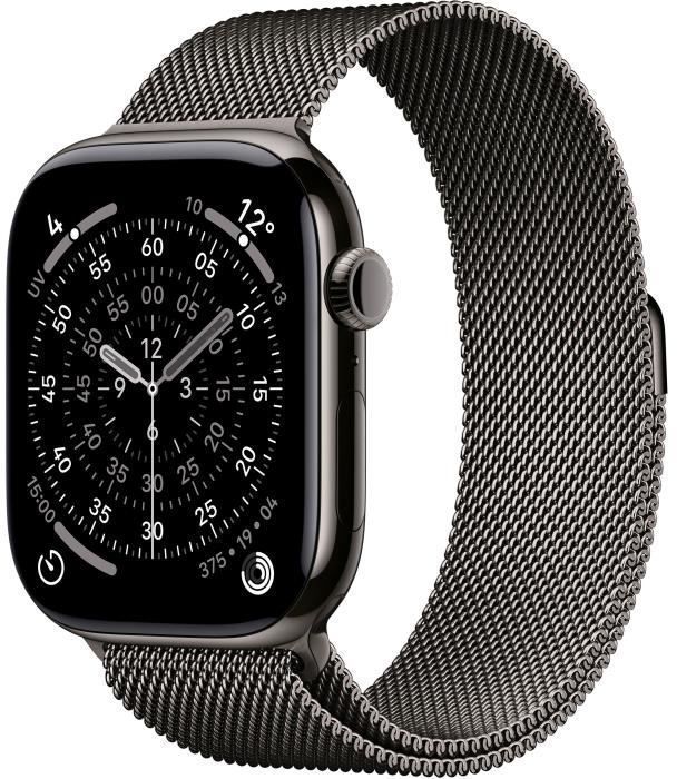 Apple Watch Series 11 GPS + Cellular - 46mm Slate Titanium - Bracelet Milanese Loop - M/L (2025) - Reconditionné - Excellent état Reconditionné - Apple reconditionné disponible sur Cdiscount Seconde Vie