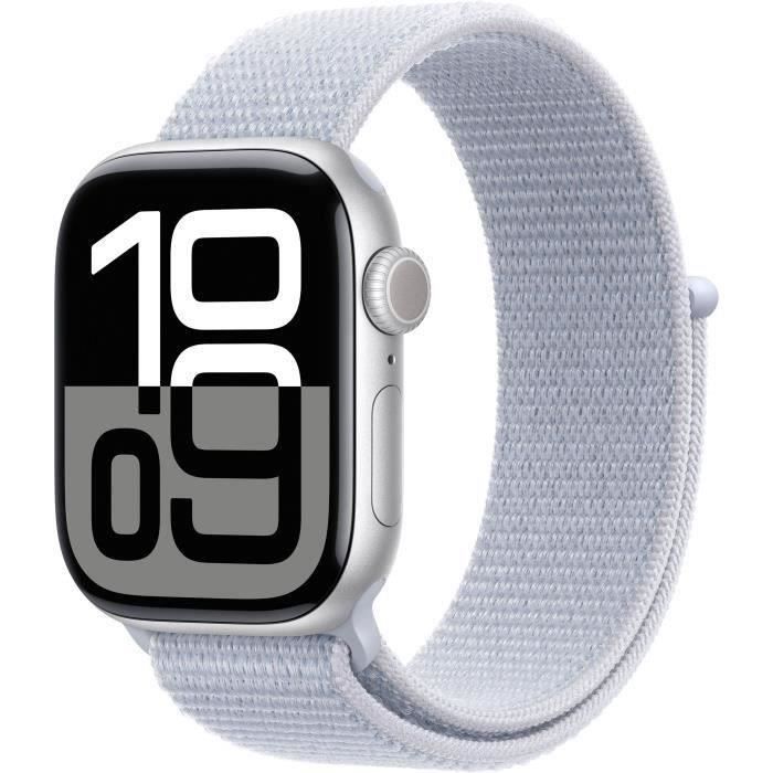 Apple Watch Series 10 GPS 42mm Boîtier Aluminium Bracelet Cloud Sport Loop 2024